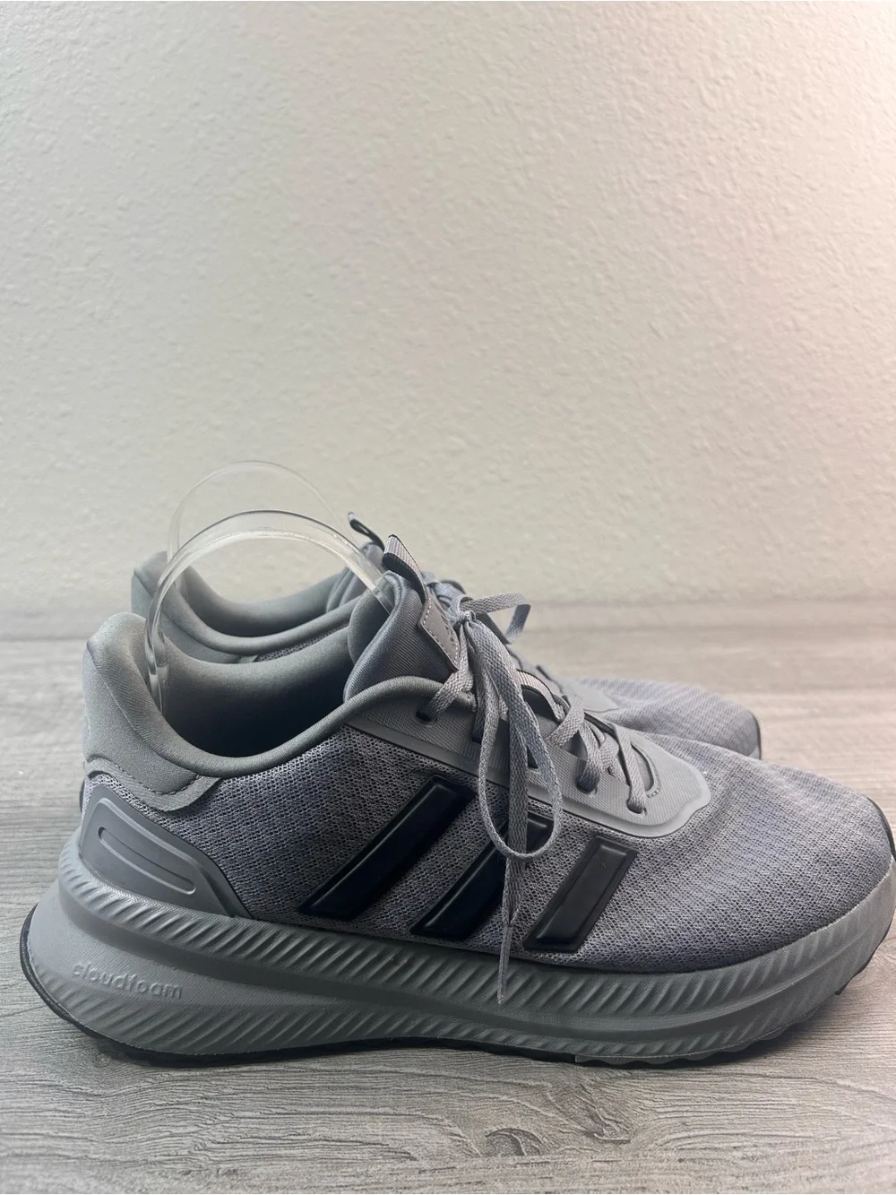 Adidas Runfalcon 3.0 Cloudfoam Gray Black Running Shoes Men’s Athletic Size 9 - Picture 3 of 11